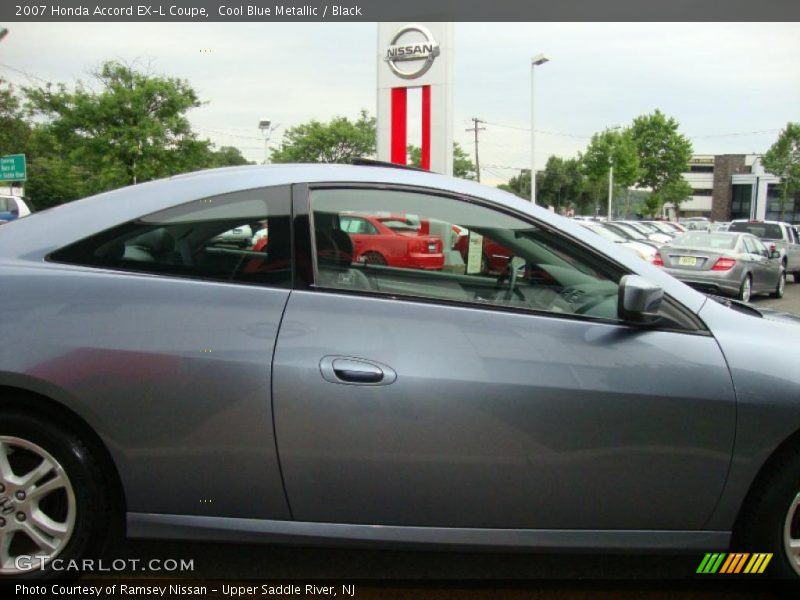 Cool Blue Metallic / Black 2007 Honda Accord EX-L Coupe