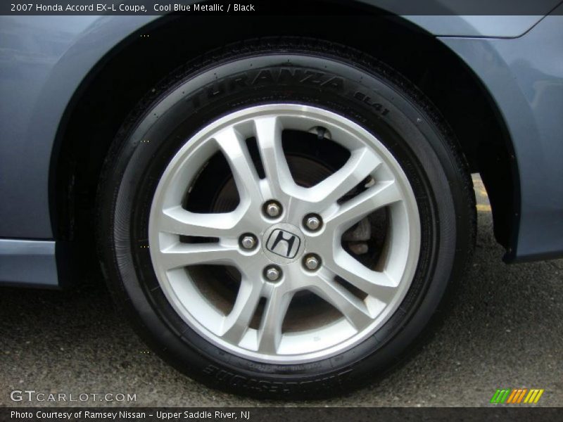 Cool Blue Metallic / Black 2007 Honda Accord EX-L Coupe