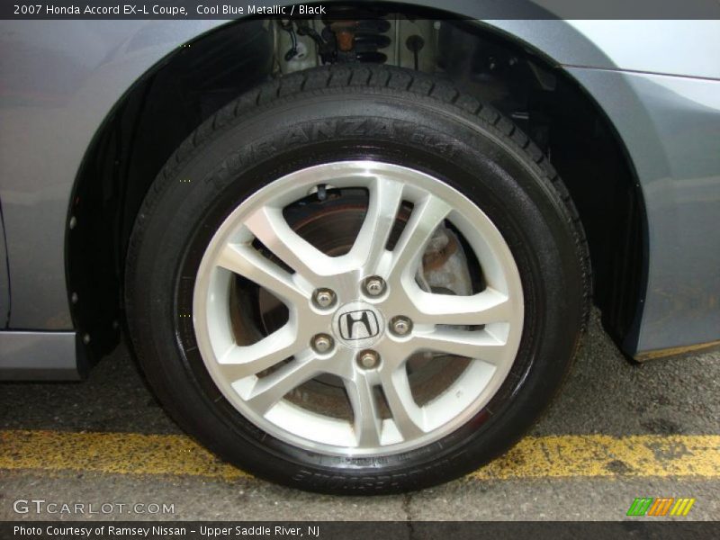 Cool Blue Metallic / Black 2007 Honda Accord EX-L Coupe