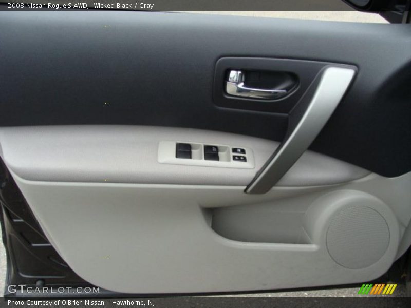 Wicked Black / Gray 2008 Nissan Rogue S AWD