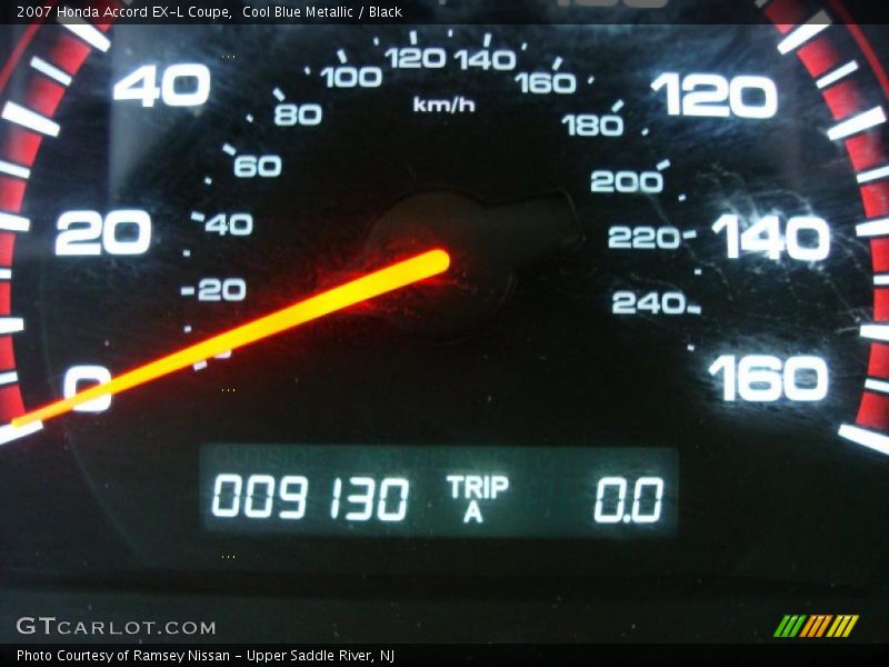 Cool Blue Metallic / Black 2007 Honda Accord EX-L Coupe