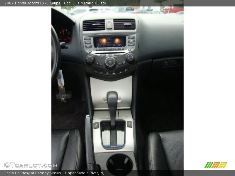 Cool Blue Metallic / Black 2007 Honda Accord EX-L Coupe