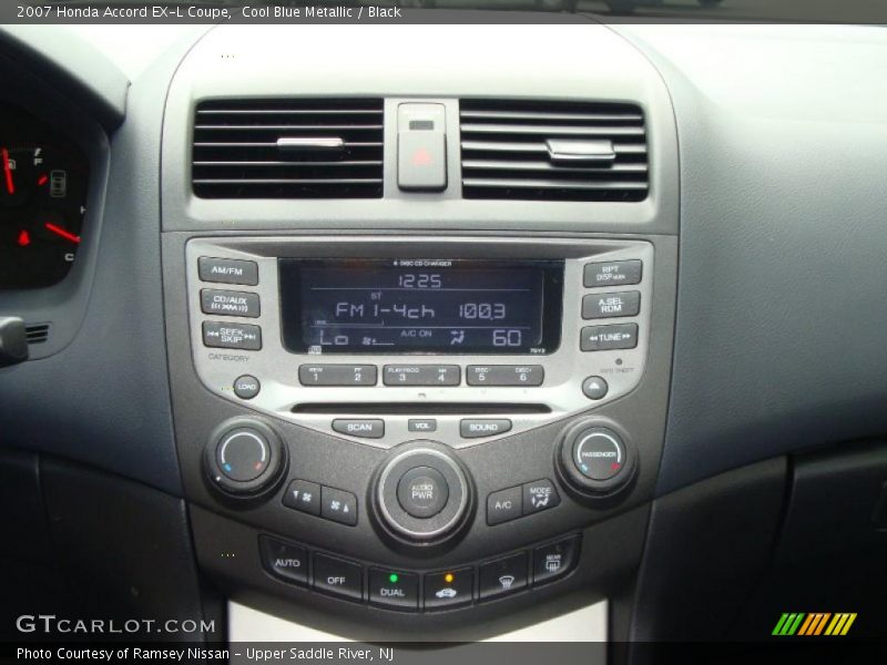 Cool Blue Metallic / Black 2007 Honda Accord EX-L Coupe