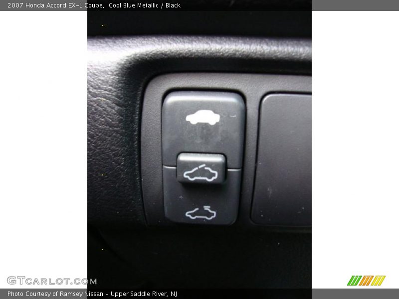 Cool Blue Metallic / Black 2007 Honda Accord EX-L Coupe