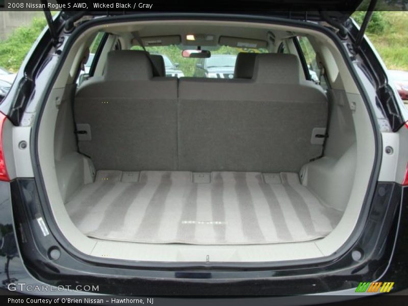 Wicked Black / Gray 2008 Nissan Rogue S AWD