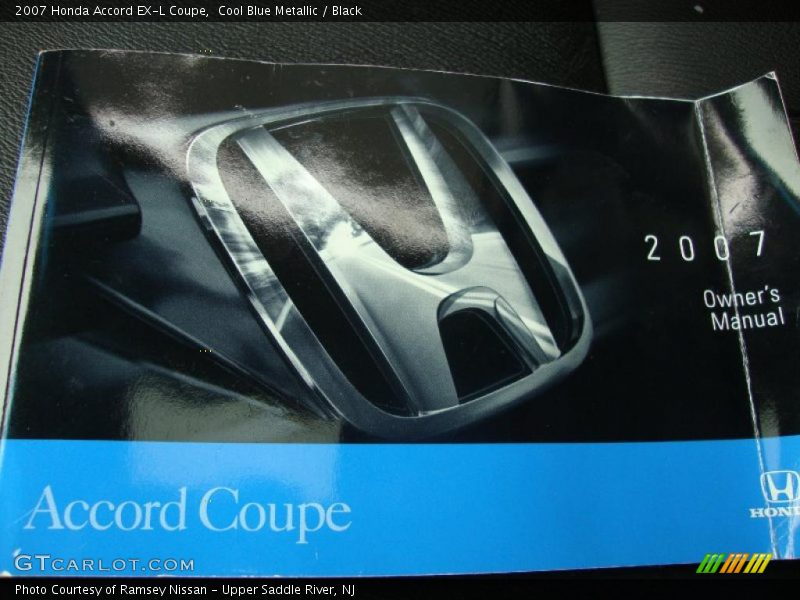 Cool Blue Metallic / Black 2007 Honda Accord EX-L Coupe