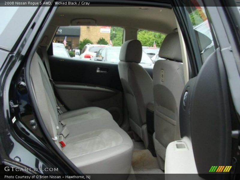 Wicked Black / Gray 2008 Nissan Rogue S AWD