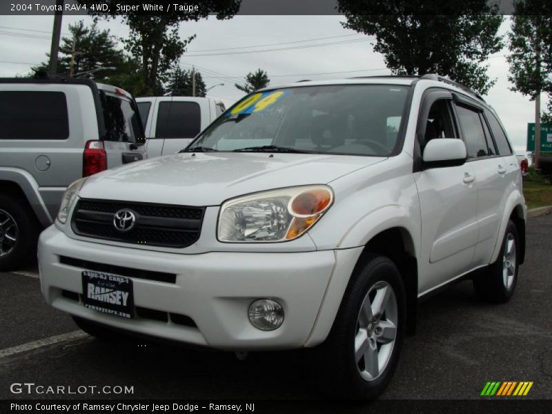 Super White / Taupe 2004 Toyota RAV4 4WD