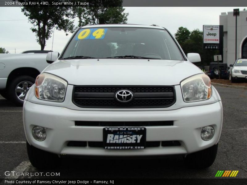 Super White / Taupe 2004 Toyota RAV4 4WD