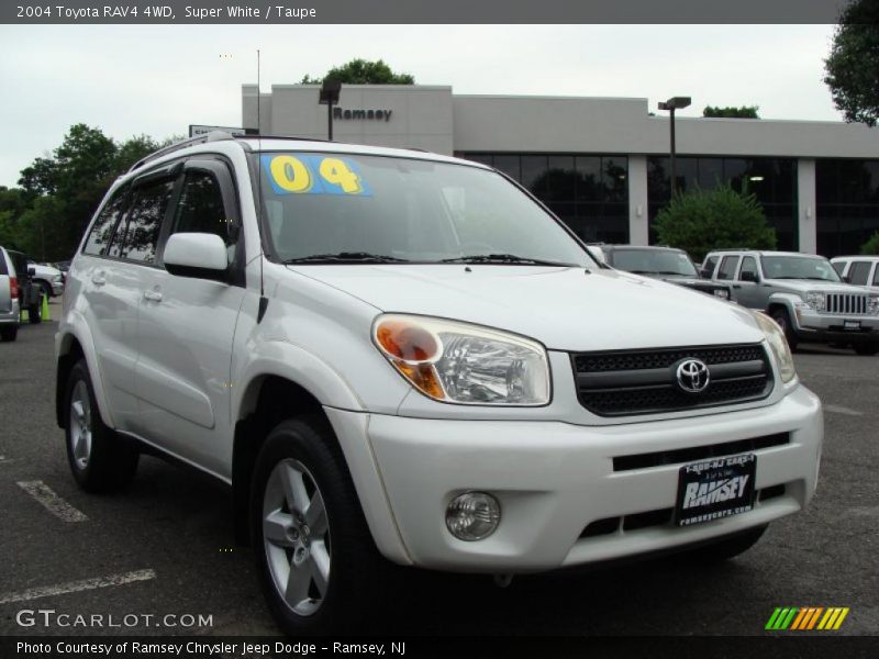 Super White / Taupe 2004 Toyota RAV4 4WD