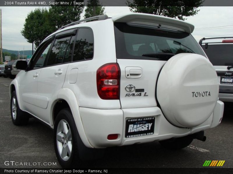 Super White / Taupe 2004 Toyota RAV4 4WD