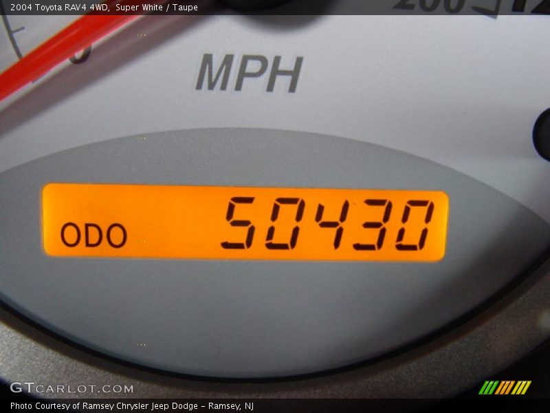 Super White / Taupe 2004 Toyota RAV4 4WD