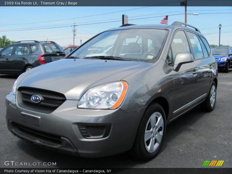 Titanium Gray / Beige 2009 Kia Rondo LX