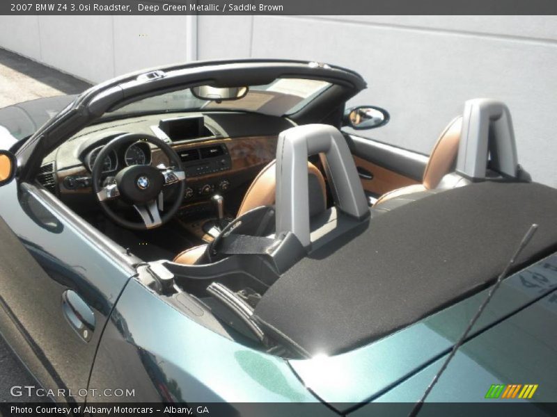 Deep Green Metallic / Saddle Brown 2007 BMW Z4 3.0si Roadster