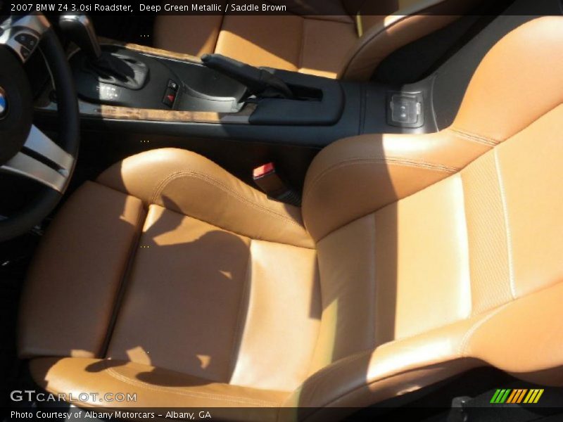 Deep Green Metallic / Saddle Brown 2007 BMW Z4 3.0si Roadster
