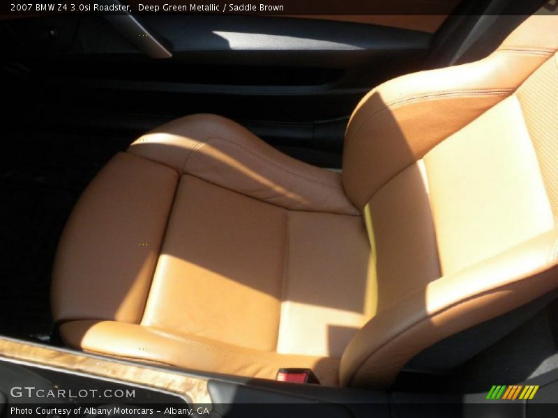 Deep Green Metallic / Saddle Brown 2007 BMW Z4 3.0si Roadster