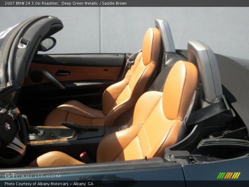 Deep Green Metallic / Saddle Brown 2007 BMW Z4 3.0si Roadster