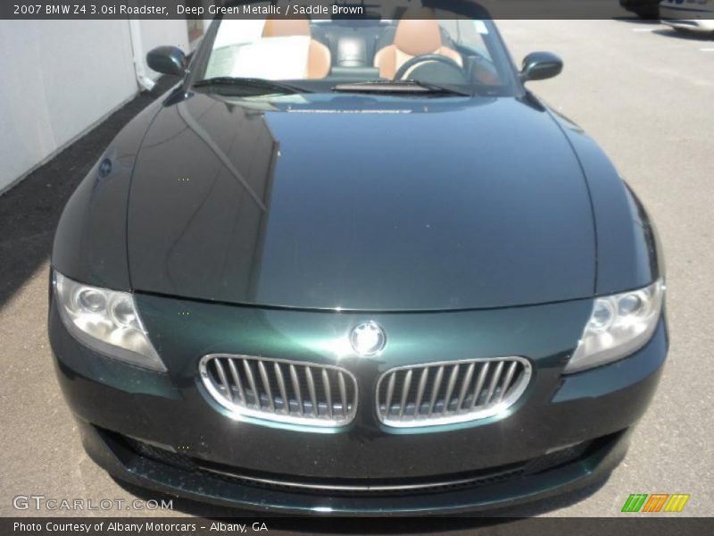 Deep Green Metallic / Saddle Brown 2007 BMW Z4 3.0si Roadster