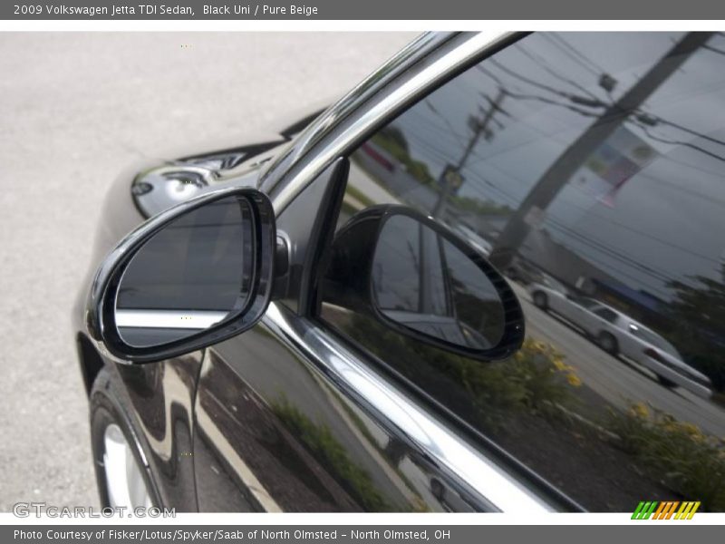Black Uni / Pure Beige 2009 Volkswagen Jetta TDI Sedan