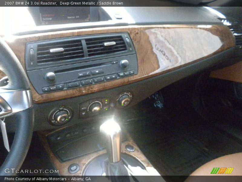 Deep Green Metallic / Saddle Brown 2007 BMW Z4 3.0si Roadster