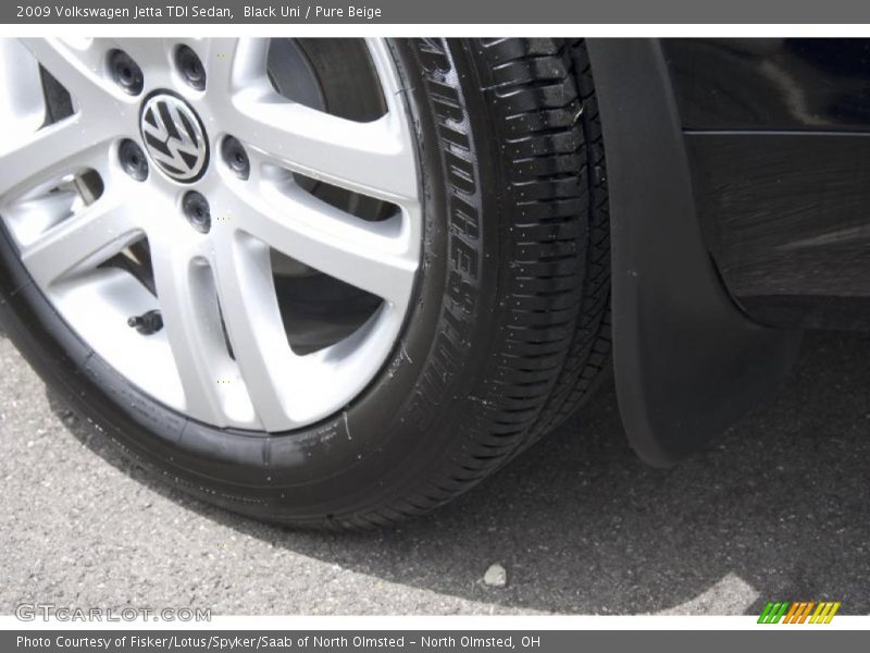 Black Uni / Pure Beige 2009 Volkswagen Jetta TDI Sedan