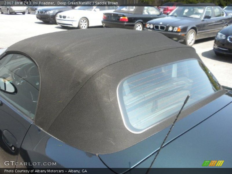Deep Green Metallic / Saddle Brown 2007 BMW Z4 3.0si Roadster