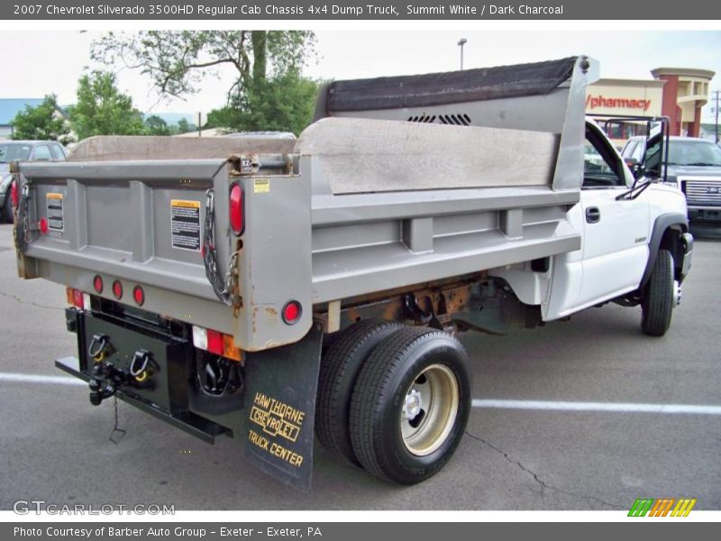Summit White / Dark Charcoal 2007 Chevrolet Silverado 3500HD Regular Cab Chassis 4x4 Dump Truck