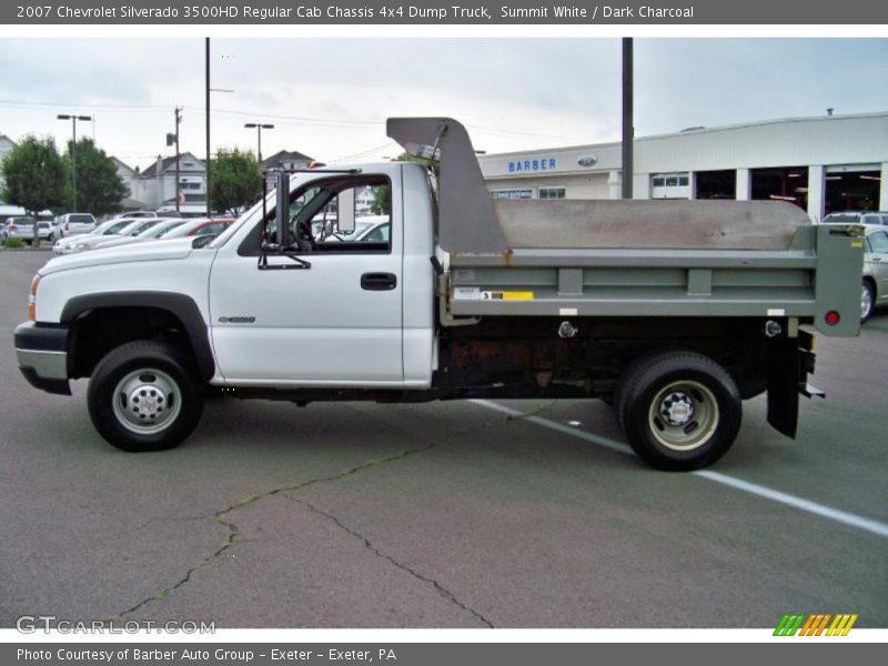 Summit White / Dark Charcoal 2007 Chevrolet Silverado 3500HD Regular Cab Chassis 4x4 Dump Truck