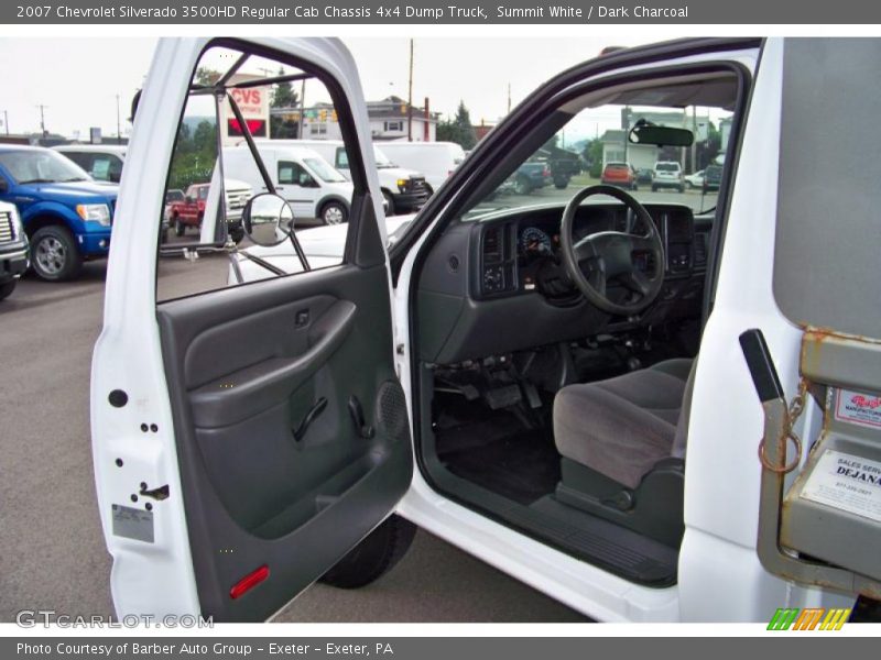 Summit White / Dark Charcoal 2007 Chevrolet Silverado 3500HD Regular Cab Chassis 4x4 Dump Truck