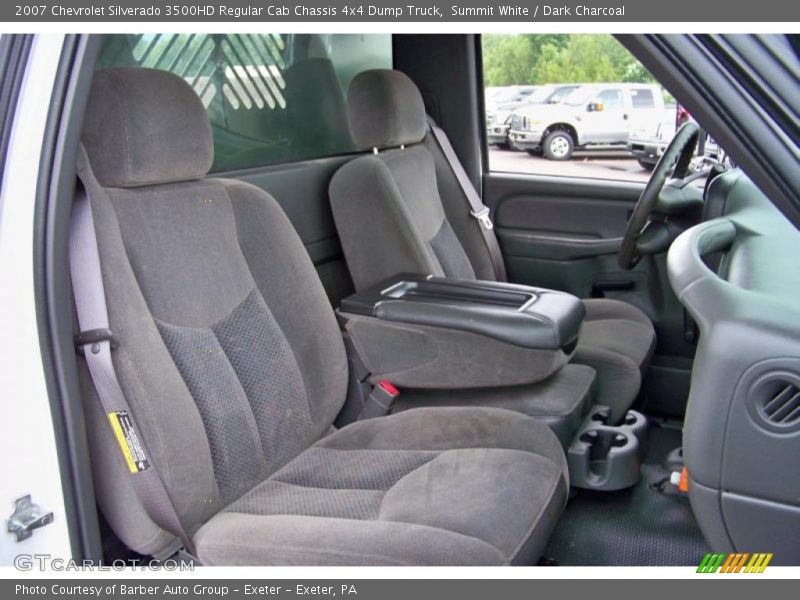 Summit White / Dark Charcoal 2007 Chevrolet Silverado 3500HD Regular Cab Chassis 4x4 Dump Truck