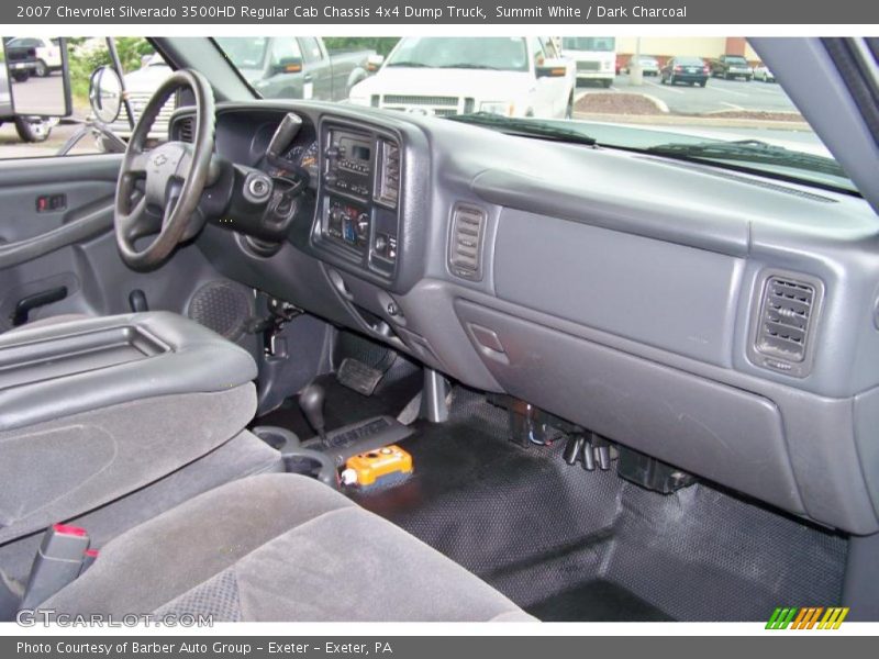 Summit White / Dark Charcoal 2007 Chevrolet Silverado 3500HD Regular Cab Chassis 4x4 Dump Truck