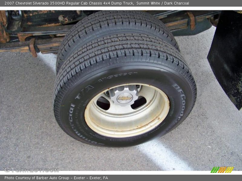 Summit White / Dark Charcoal 2007 Chevrolet Silverado 3500HD Regular Cab Chassis 4x4 Dump Truck