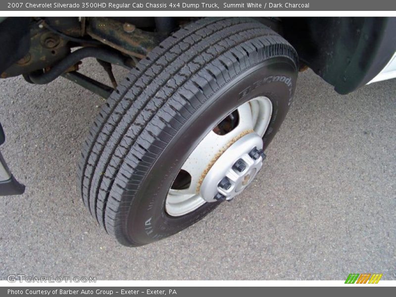 Summit White / Dark Charcoal 2007 Chevrolet Silverado 3500HD Regular Cab Chassis 4x4 Dump Truck