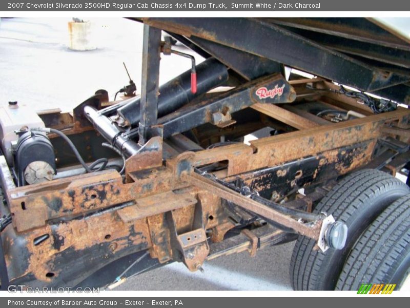 Summit White / Dark Charcoal 2007 Chevrolet Silverado 3500HD Regular Cab Chassis 4x4 Dump Truck