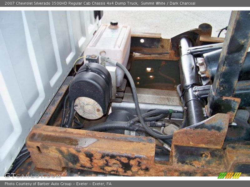 Summit White / Dark Charcoal 2007 Chevrolet Silverado 3500HD Regular Cab Chassis 4x4 Dump Truck
