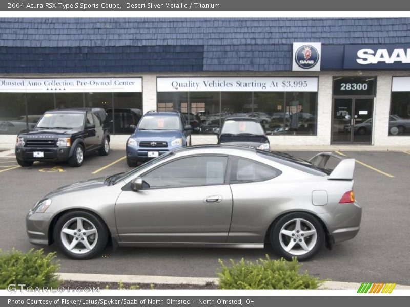 Desert Silver Metallic / Titanium 2004 Acura RSX Type S Sports Coupe