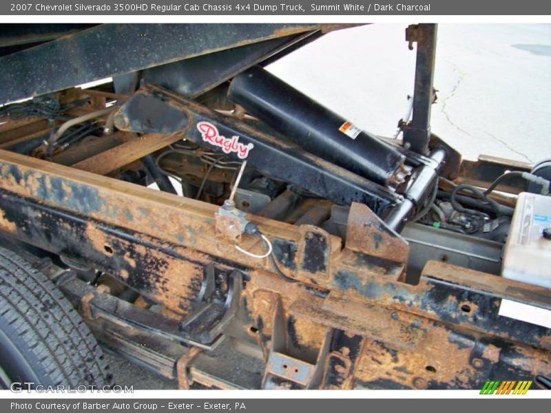 Summit White / Dark Charcoal 2007 Chevrolet Silverado 3500HD Regular Cab Chassis 4x4 Dump Truck