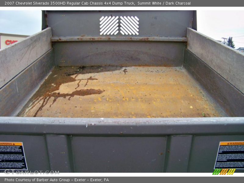 Summit White / Dark Charcoal 2007 Chevrolet Silverado 3500HD Regular Cab Chassis 4x4 Dump Truck
