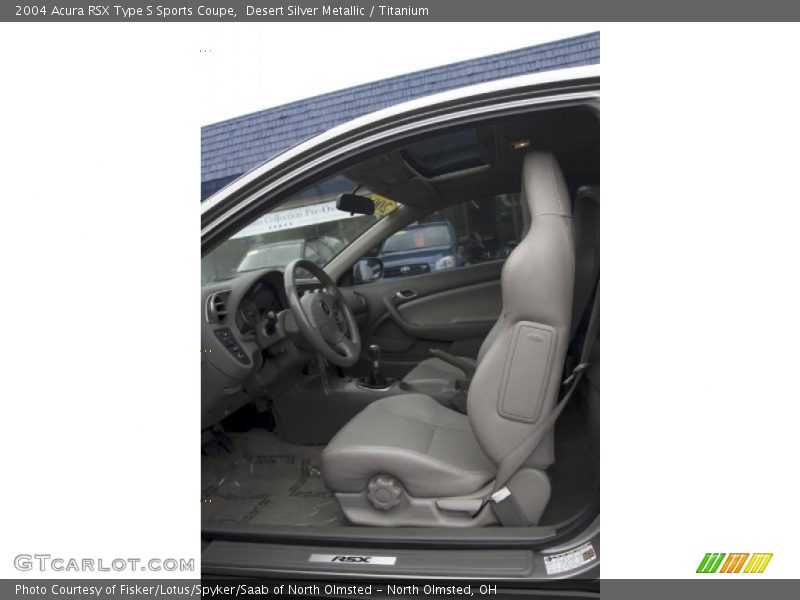 Desert Silver Metallic / Titanium 2004 Acura RSX Type S Sports Coupe