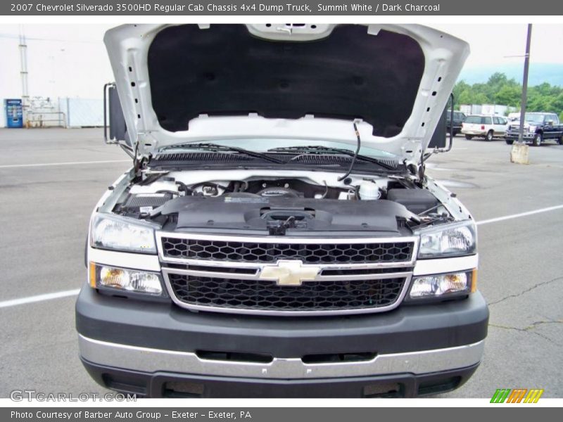Summit White / Dark Charcoal 2007 Chevrolet Silverado 3500HD Regular Cab Chassis 4x4 Dump Truck