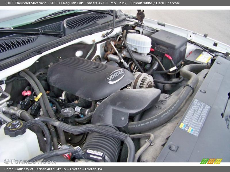 Summit White / Dark Charcoal 2007 Chevrolet Silverado 3500HD Regular Cab Chassis 4x4 Dump Truck