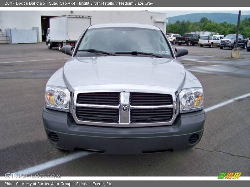 Bright Silver Metallic / Medium Slate Gray 2007 Dodge Dakota ST Quad Cab 4x4