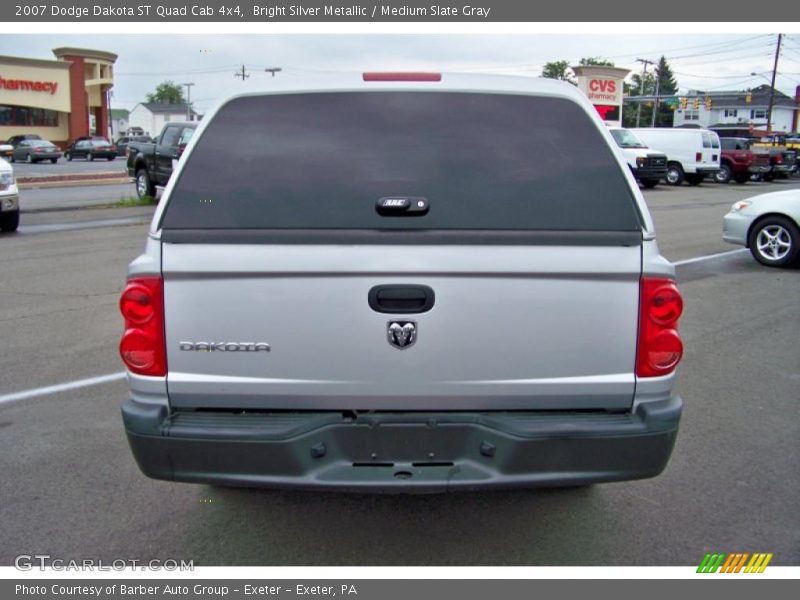 Bright Silver Metallic / Medium Slate Gray 2007 Dodge Dakota ST Quad Cab 4x4