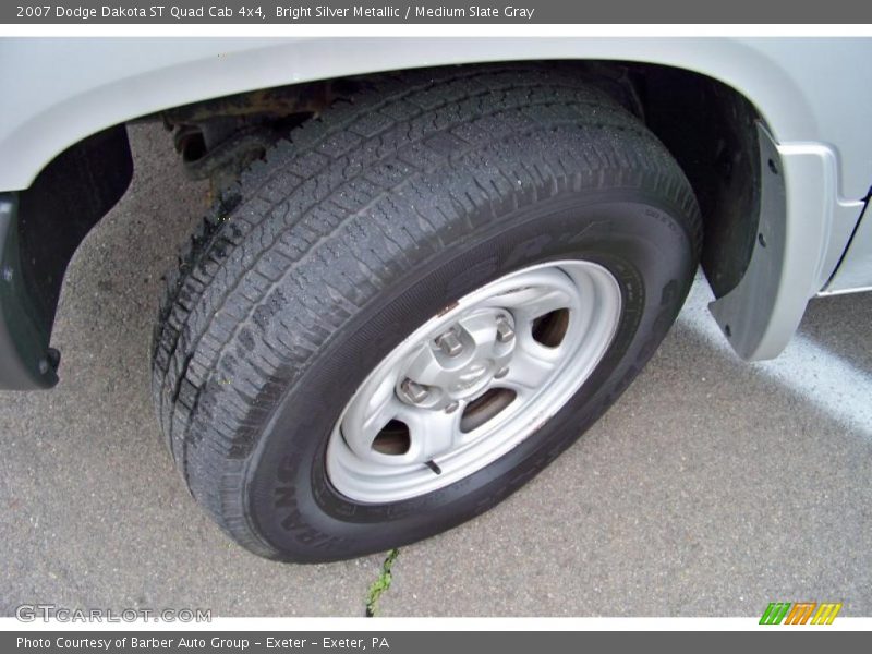 Bright Silver Metallic / Medium Slate Gray 2007 Dodge Dakota ST Quad Cab 4x4