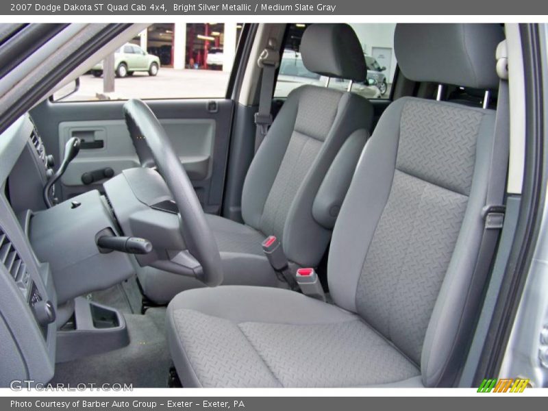 Bright Silver Metallic / Medium Slate Gray 2007 Dodge Dakota ST Quad Cab 4x4