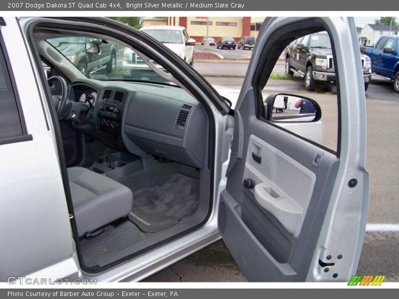 Bright Silver Metallic / Medium Slate Gray 2007 Dodge Dakota ST Quad Cab 4x4