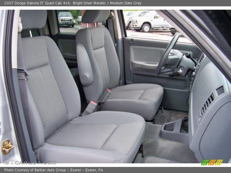Bright Silver Metallic / Medium Slate Gray 2007 Dodge Dakota ST Quad Cab 4x4