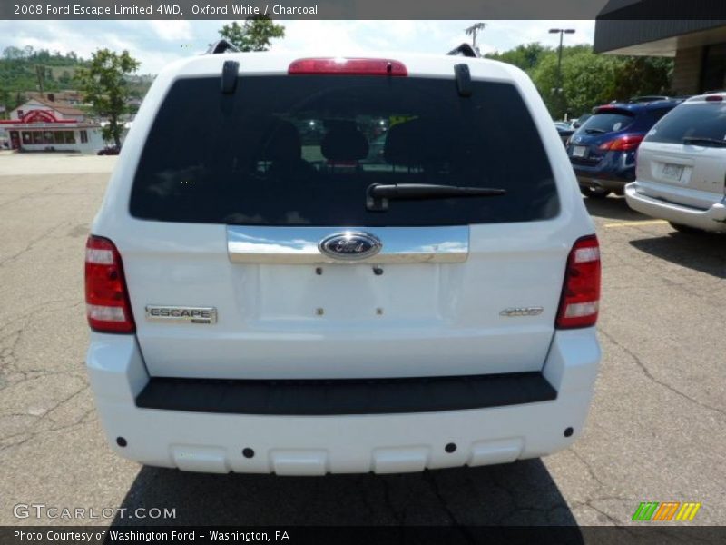 Oxford White / Charcoal 2008 Ford Escape Limited 4WD