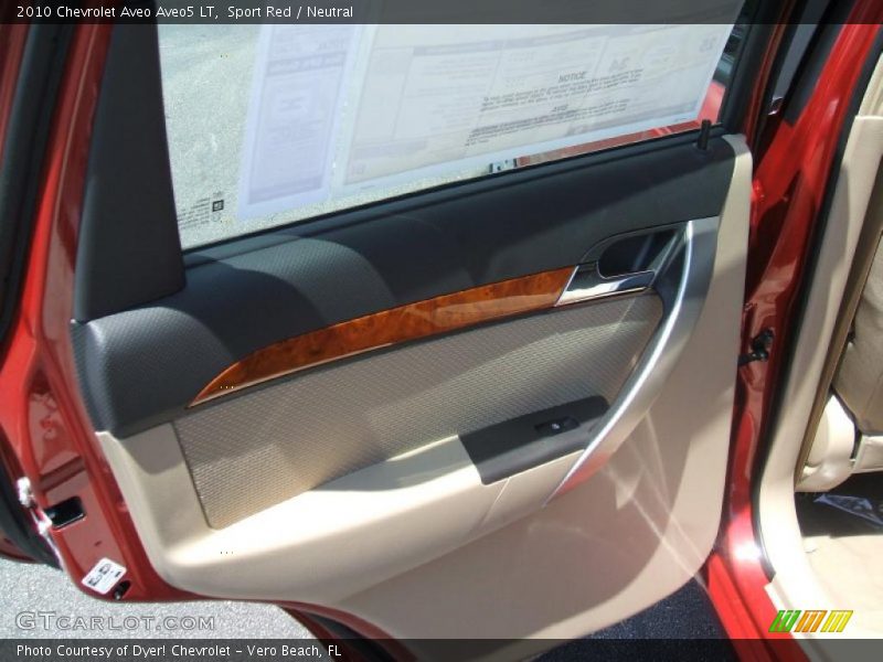 Sport Red / Neutral 2010 Chevrolet Aveo Aveo5 LT