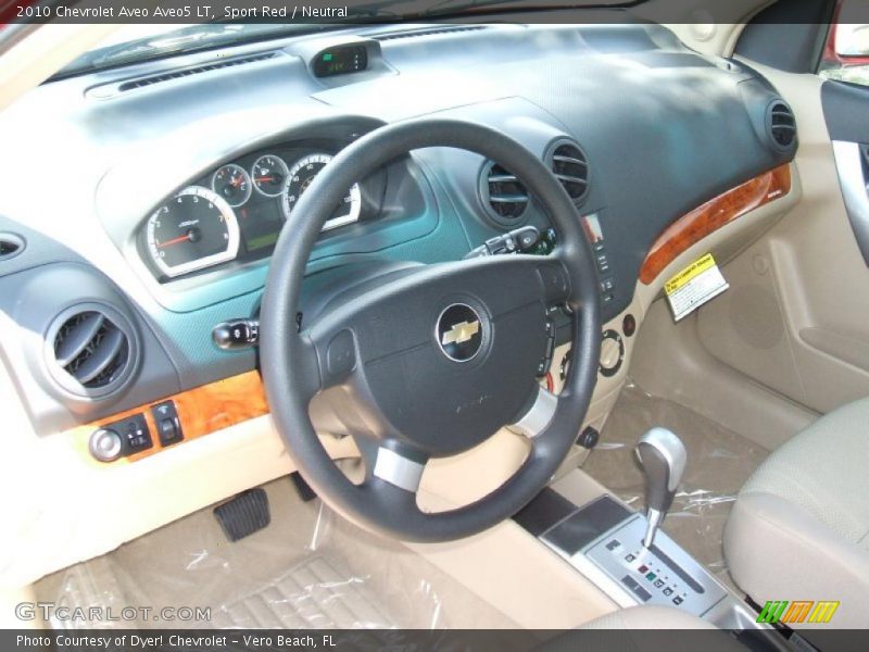 Sport Red / Neutral 2010 Chevrolet Aveo Aveo5 LT
